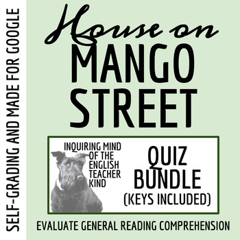 Preview of The House on Mango Street Quiz and Answer Key Bundle for Google Drive
