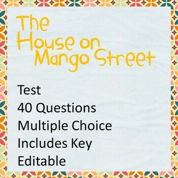 Preview of The House on Mango Street Test Print and Go Editable Edition