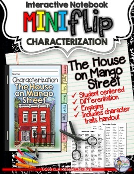 Preview of The House on Mango Street: Interactive Notebook Characterization Mini Flip