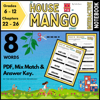 Preview of The House on Mango Street Mix & Match Ch. 22 - 26