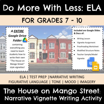 Preview of The House on Mango Street | Narrative Writing | Test Prep | Lesson & Assessment