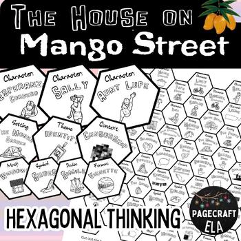 Preview of The House on Mango Street | Novel Hexagonal Thinking Diagram | Editable