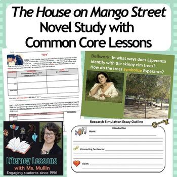 Preview of "The House on Mango Street" Novel Study with Common Core Lessons