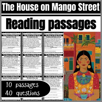 Preview of The House on Mango Street by Sandra Cisneros Reading passages