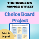 The House on Mango Street - project choice board - rubric 