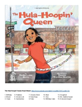 Preview of The Hula-Hoopin' Queen Adapted Story