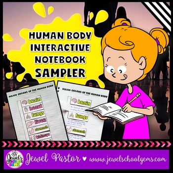 Preview of The Human Body Activities FREE | Parts of the Body Interactive Notebook