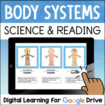 Preview of The Human Body Systems Reading & Science Activities for Google Drive