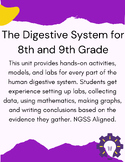 The Human Digestive System Unit 8th & 9th Grades NGSS Alig