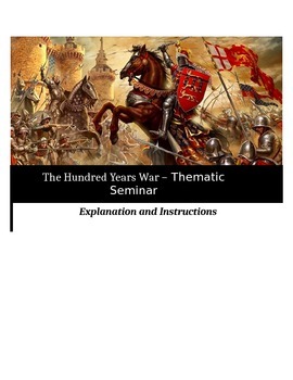 Preview of The Hundred Years War - Socratic Seminar - Common Core Aligned
