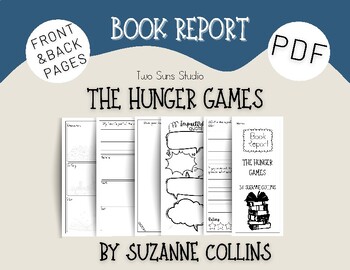 Preview of The Hunger Games Book Report Brochure, PDF, 2 Pages