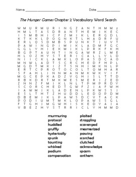 hunger games word search teaching resources teachers pay teachers