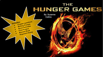 Preview of The Hunger Games Chapter Questions, Activities, Final Project, & Argument Essay