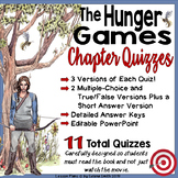 The Hunger Games Chapter Quizzes: Editable, 2 Versions Eac