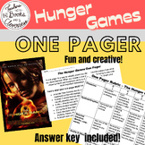 The Hunger Games Film / Movie One Pager and Rubric