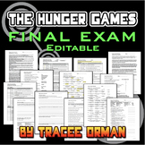 The Hunger Games Final Exam with Vocab - Word Doc