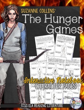Preview of The Hunger Games: Interactive Notebook Character Pages
