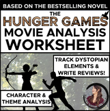 The Hunger Games Movie Character and Theme Analysis Worksheet