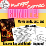 The Hunger Games Movie / Film Guide, Quiz, and One Pager w
