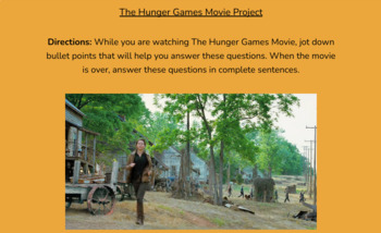 Preview of The Hunger Games Movie Questions