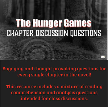 Preview of The Hunger Games Novel Discussion Questions
