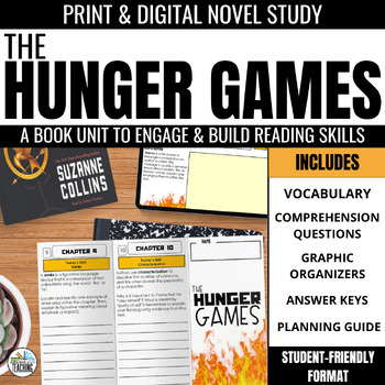 Preview of The Hunger Games Novel Study: Comprehension & Vocabulary Literature Unit