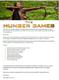 The Hunger Games Novel Study Notebook