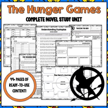 Preview of The Hunger Games Novel Study Unit - Ready to Teach/No Prep