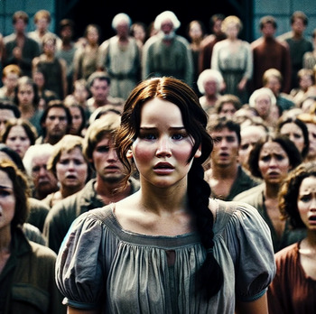 Preview of The Hunger Games - Paired Informational Texts - Reality TV, Ethics of War & More