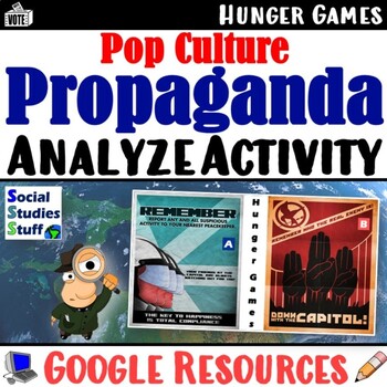 Preview of The Hunger Games Propaganda Analysis Activity | Google Print and Digital