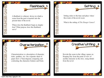 Digital Task Cards for The Hunger Games (Google Drive Edition)