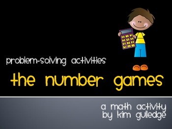 Preview of The Hunger Games - "The Number Games" Math Word Problems - End of the Year