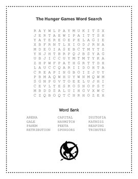 answers to hunger games symbols word jumble
