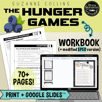 Preview of The Hunger Games Workbook: DIGITAL + PRINT Novel Study