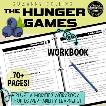 Preview of The Hunger Games Workbook: PRINT ONLY Novel Study