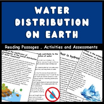 Preview of The Hydrosphere - Distribution of Water on Earth | Activities | Graph | Reading