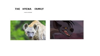 The Hyena Family Lion King Character By Tahira Abdurrahman Tpt