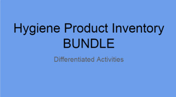 Preview of The Hygiene Product Inventory Differentiated Bundle