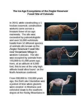 Preview of The Ice Age Ecosystems of the Ziegler Reservoir Fossil Site of Colorado