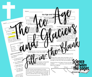 Preview of The Ice Age and Glaciers Fill-in-the-Blank Notetaking Guide