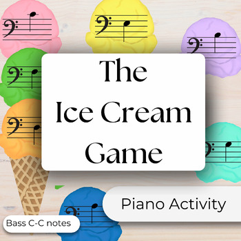 Preview of The Ice Cream Game - Bass Note Naming