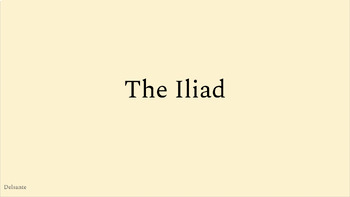 Preview of The Iliad