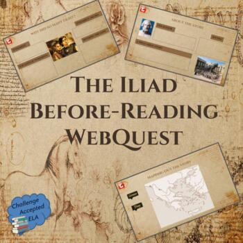 Preview of The Iliad Introduction Webquest