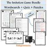 The Imitation Game bundle - wordsearch, quiz, puzzle + solutions