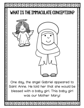 The Immaculate Conception by Countless Smart Cookies | TpT