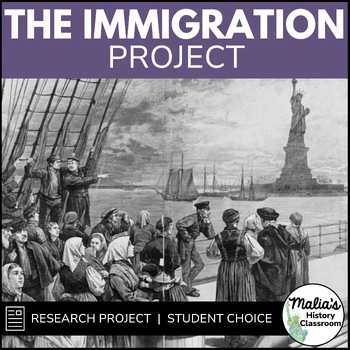 Preview of Immigration Project - Student Research and Presentation - Push & Pull Factors