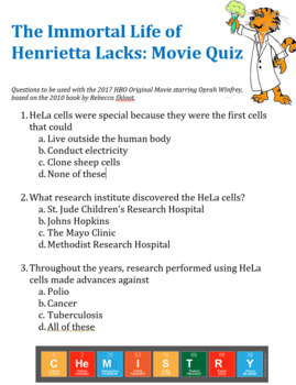 Preview of The Immortal Life of Henrietta Lacks: HBO Movie Questions (Oprah)