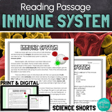 The Immune System Reading Comprehension Passage PRINT and DIGITAL