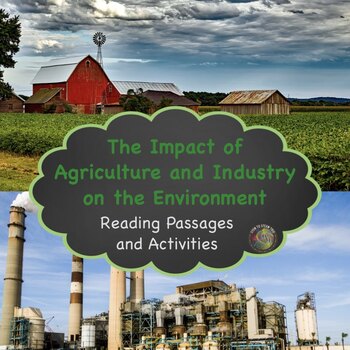 Preview of The Impact of Agriculture and Industry on the Environment Reading Comprehension
