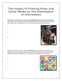 The Impact of Printing Press and Social Media on The Distr